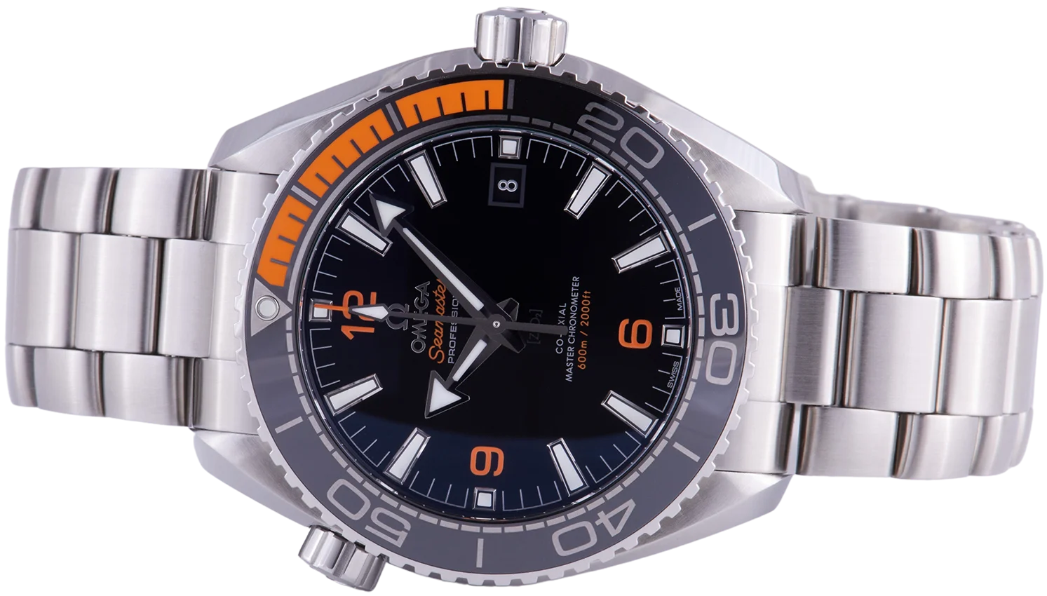 Omega Seamaster Planet Ocean 600m Black/Orange BNIB 2022 215.30.44.21.01.002